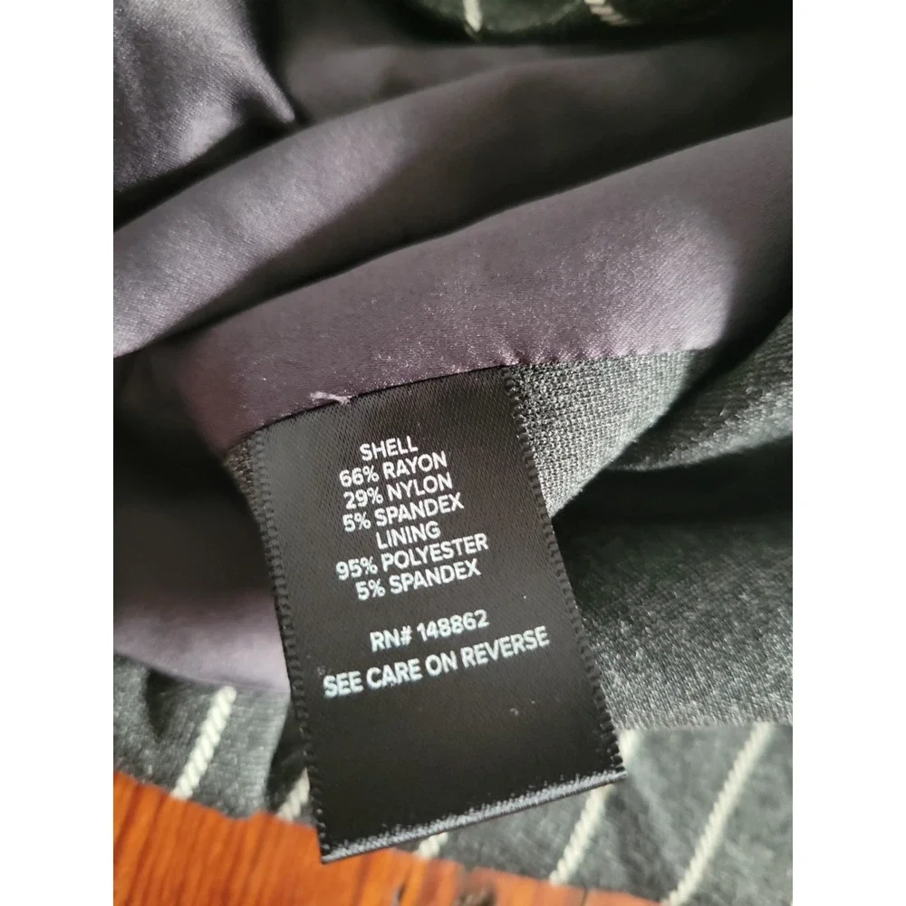 Torrid Studio Tailored Vest Womens 1X Heather Charcoal Grey Waistcoat Pinstripe